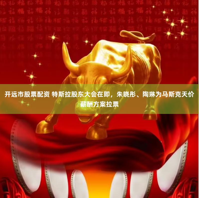 开远市股票配资 特斯拉股东大会在即，朱晓彤、陶琳为马斯克天价薪酬方案拉票